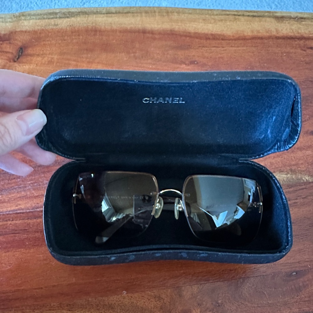 Chanel Brown Gradient Sunglasses - image 2